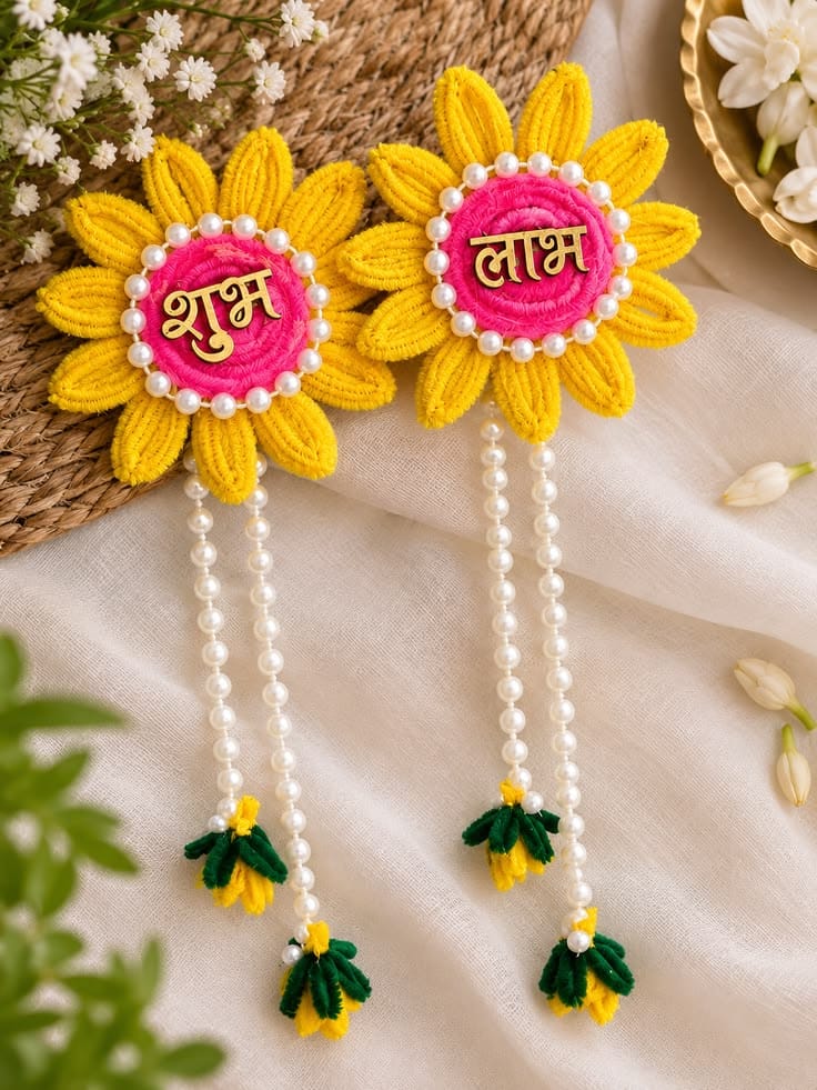 Shubh-Labh Floral hanging - Image 3